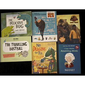 McDonald’s Happy Meal Kids Book Lot – 6 Books – Jurassic World, Despicable Me ++